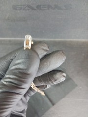 Sterling Silver (Hugs & Kisses) Bracelet Signed (925 FAS) Gold tone and Vermeil