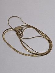 Vintage Medici Gold Tone 30” Serpentine Gold Tone Chain Necklace.