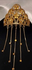 Vintage Bohemian Style Hair Comb Approx 3-1/2” Wide Very Impressive