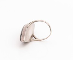 925 Sterling Silver Vintage Ring Marquise Shape Black Onyx Band Sz 5.5 RG35454
