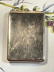Antique Marathon Brass Plated Rectangular Picture / ID Necklace Locket Pendant