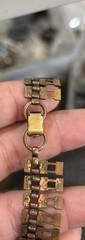 Vintage Copper Necklace Choker Style Geometric Modern Design 16.5” Read