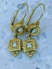 Round Cut Lab Created Diamond Bridal Wedding Pretty Gift Earring In 925 Silver