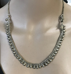 Vintage Antique Indian Sterling Silver Stamped 20″ Necklace 30g