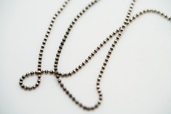 Vintage Sterling Silver Abalone Pendant 3.5cm Necklace 16″ JB39