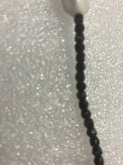 Vintage Czech Red and Black Glass Bead Necklace