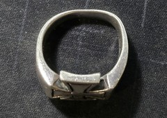 Vintage Shube Silver Maltese/Iron Cross Ring (925, Signed, 9.38g)