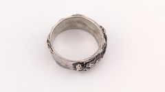 Vintage Dragon Ring Sterling Silver Chinese Asian Style Wrap Around Size 11.25