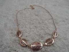 Rose-Goldtone Link Chain Necklace (C41)