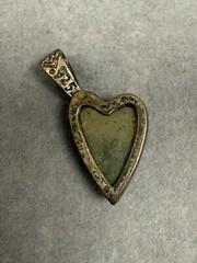 Vintage Heart Women’s Classic Hematite Sterling Retro 3908