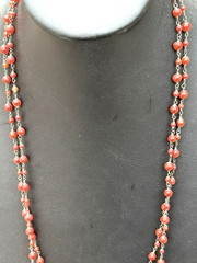 Three Vintage Art Glass Fashion Necklaces From Estate