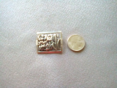 Vintage Sterling Silver Brooch Pin -ORNATE FLORAL DESIGN around 9.6 grams