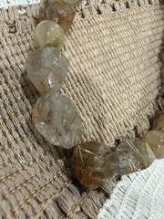 Vintage Amy Kahn Russell Rutilated Quartz SS Statement Necklace – Wearable Art