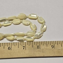 2 Strand Mother Of Pearl Necklace 15″