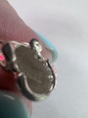 Vintage SIL Silver Dachshund Dog Charm Pendant 3.1g Wiener Puppy Bracelet Charm