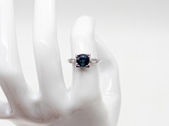 Vintage 1940s $6000 2.20ct Natural Ceylon BLUE Sapphire Diamond Platinum Ring 5g