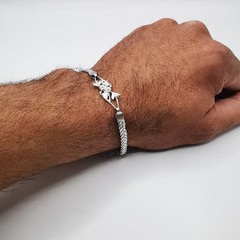 Vintage Very Beautiful Bracelet Jewelry,925 Sterling Silver, Handmade,seal, 8,17