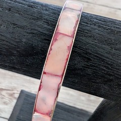 Vintage Bracelet Inlayed Red/Pink Tones