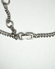 Givenchy Signed Rhinestone Silver Tone Necklace 16” – 19”