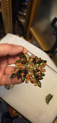 Juliana Delizza & Elster open-work floral brooch Vintage