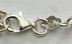 Vintage Sterling Silver Tattoo Necklace Macy’s 16–18″ NWT 7.7g