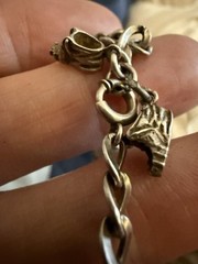 Vintage Sterling Silver Guilloche Hearts Turtle Articulated 19 Charms 44g