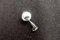 Vintage Sterling Silver Calypso Maraca Charm/Pendant It Rattles V-Good Used