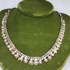 Vintage Antique Indian Sterling Silver Stamped 20″ Necklace 30g