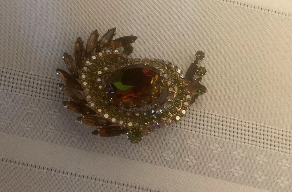 Vintage Large Juliana Watermelon Brooch