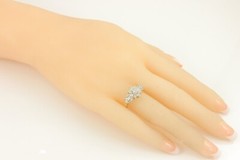 Y2K 1.25 CT Diamond Band Baguette and Round Ring 10K Cluster I1-I2 G-H Size 6.5