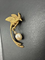 MMA Signed Phoenix Or Other Bird Vintage Brooch Pin J103c