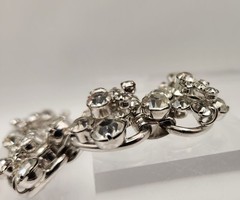 Verified Juliana D&E Ref 5757 Rhinestone Bracelet 5 Link Crystal Vintage 7″ READ