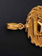 RARE Antique 1920s 14K Gold Diamond Jesus Christ High Relief Pendant 16.05g