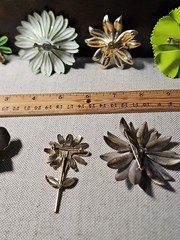 FLOwER PoWeR Pin Lot PLuS One Pair EaRiNgS!