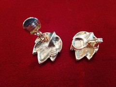 5 Pr High End Earrings Lisner Monet Unsigned Clip Back Pierced Rhinestone GT ST