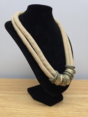 Vintage Tribal Corded Boho Choker 21″ In Long