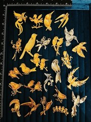Lot of 25 Bird Rhinestone Enamel Parrot Hummingbird Colorful Jewelry Set