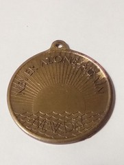 NEVER ALONE AGAIN NEW DAY LOGO PENDANT GREAT FOR ANY VINTAGE COLLECTION!