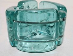 Runway Gerda Lynngaard Monies Seafoam Green Lucite Necklace Bracelet Earring Set