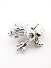Bat-Agi Israel Sterling Silver 925 Frog Pin/Brooch 17342