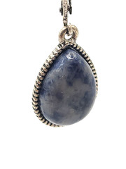 Nine West Vintage America Earrings Dangle Pierced Sodalite Leverback 1.25″ Blue