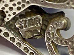 VTG 925 Sterling Silver Spiny Oyster Wheeler Manufacturing Company Ring Sz 10