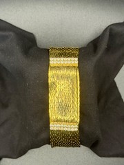 Nolan Miller Gold Tone Multi Strand Bracelet – Pavé Clasp – 7.25” – Signed