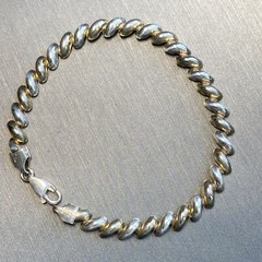 Vintage Saint Marco Bracelet Estate Fine Jewelry Pre-Owned Sterling Silver Italy