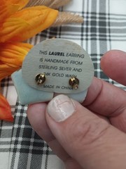 Vintage Laurel Cloisonne Enamel Earrings