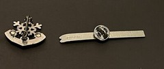 16-Vintage Brooch Pins Academic Marksman Crests Ski Award G&R Ski Tie Tac Eagle