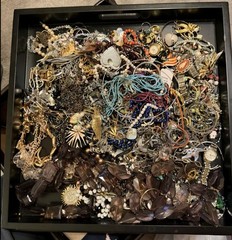 7.8lb Mixed Lot Costume Jewelry Box Lot Wearable Resale Vintage & Modern