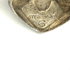 Vintage Signed Sterling Vargas Carved Cubs BSA Logo Signet Dome Ring Band size 6