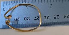Vintage 14K YG Barbara Barnett’s Hooker Earrings worn with or without piercings