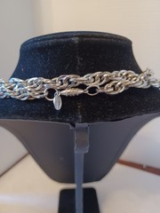 Vendome vintage silver tone chain long necklace. Measures 56 in. Excellent shape